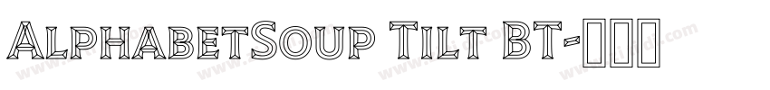 AlphabetSoup Tilt BT字体转换